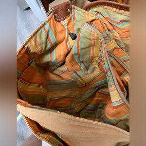 Fossil Multicolor Striped Tote